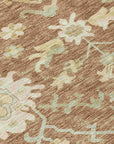 LOOMLAN Rugs Louis Orange Washable Indoor-Outdoor Rug