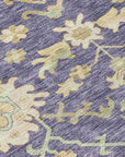 LOOMLAN Rugs Louis Purple Washable Indoor-Outdoor Rug