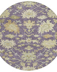 LOOMLAN Rugs Louis Purple Washable Indoor-Outdoor Rug