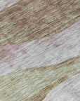LOOMLAN Rugs Louisa Brown Washable Indoor-Outdoor Rug