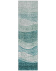 LOOMLAN Rugs Louisa Seafoam Washable Indoor-Outdoor Rug