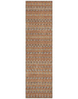LOOMLAN Rugs Lozenza Orange Washable Indoor-Outdoor Rug