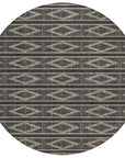 LOOMLAN Rugs Lume Black Washable Indoor-Outdoor Rug