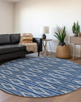 LOOMLAN Rugs Lume Blue Washable Indoor-Outdoor Rug