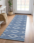 LOOMLAN Rugs Lume Blue Washable Indoor-Outdoor Rug