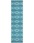 LOOMLAN Rugs Lume Teal Washable Indoor-Outdoor Rug