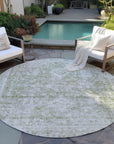 LOOMLAN Rugs Lurea Green Washable Indoor-Outdoor Rug