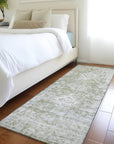 LOOMLAN Rugs Lurea Green Washable Indoor-Outdoor Rug