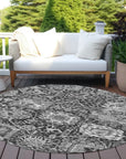 LOOMLAN Rugs Lureva Gray Washable Indoor-Outdoor Rug