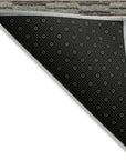 LOOMLAN Rugs Luthyra Brown Washable Indoor-Outdoor Rug