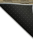 LOOMLAN Rugs Luthyra Chocolate Washable Indoor-Outdoor Rug