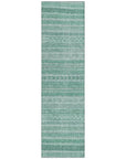LOOMLAN Rugs Luthyra Turquoise Washable Indoor-Outdoor Rug