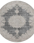 LOOMLAN Rugs Lyra Black Washable Indoor-Outdoor Rug