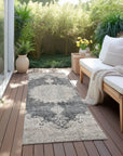 LOOMLAN Rugs Lyra Black Washable Indoor-Outdoor Rug