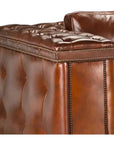 Maestro Large Size Low Profile Leather Couch Wide Arms - LOOMLAN - Uptown Sebastian - Sofas & Loveseats