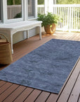 LOOMLAN Rugs Malia Navy Washable Indoor-Outdoor Rug