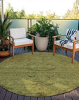 LOOMLAN Rugs Malia Olive Washable Indoor-Outdoor Rug