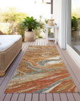 LOOMLAN Rugs Malika Paprika Washable Indoor-Outdoor Rug