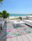 LOOMLAN Rugs Marave Purple Washable Indoor-Outdoor Rug