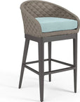 Marbella Weather - Resistant Outdoor Bar Stool - LOOMLAN - Sunset West - Outdoor Bar Stools