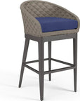 Marbella Weather - Resistant Outdoor Bar Stool - LOOMLAN - Sunset West - Outdoor Bar Stools