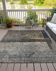 LOOMLAN Rugs Mehriza Brown Washable Indoor-Outdoor Rug