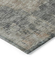 LOOMLAN Rugs Mehriza Brown Washable Indoor-Outdoor Rug