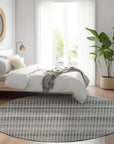LOOMLAN Rugs Melisyn Gray Washable Indoor-Outdoor Rug
