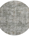LOOMLAN Rugs Mezzara Gray Washable Indoor-Outdoor Rug
