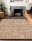 LOOMLAN Rugs Mila Orange Washable Indoor-Outdoor Rug