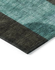 LOOMLAN Rugs Milo Brown Washable Indoor-Outdoor Rug