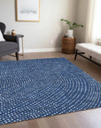 LOOMLAN Rugs Mirelia Blue Washable Indoor-Outdoor Rug