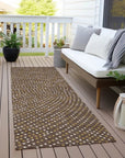 LOOMLAN Rugs Mirelia Brown Washable Indoor-Outdoor Rug