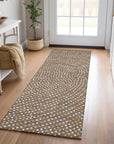 LOOMLAN Rugs Mirelia Brown Washable Indoor-Outdoor Rug