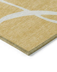 LOOMLAN Rugs Mirelle Gold Washable Indoor-Outdoor Rug