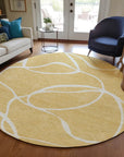 LOOMLAN Rugs Mirelle Gold Washable Indoor-Outdoor Rug
