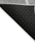 LOOMLAN Rugs Mirelle Gray Washable Indoor-Outdoor Rug