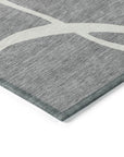 LOOMLAN Rugs Mirelle Gray Washable Indoor-Outdoor Rug