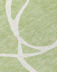 LOOMLAN Rugs Mirelle Green Washable Indoor-Outdoor Rug