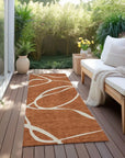 LOOMLAN Rugs Mirelle Orange Washable Indoor-Outdoor Rug