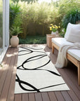 LOOMLAN Rugs Mirelle White Washable Indoor-Outdoor Rug