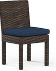 Montecito Sunbrella Armless Outdoor Dining Chair 2PC - LOOMLAN - Sunset West - Outdoor Dining Chairs