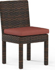 Montecito Sunbrella Armless Outdoor Dining Chair 2PC - LOOMLAN - Sunset West - Outdoor Dining Chairs