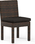 Montecito Sunbrella Armless Outdoor Dining Chair 2PC - LOOMLAN - Sunset West - Outdoor Dining Chairs