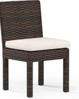 Montecito Sunbrella Armless Outdoor Dining Chair 2PC - LOOMLAN - Sunset West - Outdoor Dining Chairs