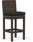 Montecito Sunbrella Outdoor Barstool - LOOMLAN - Sunset West - Outdoor Bar Stools
