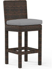 Montecito Sunbrella Outdoor Barstool - LOOMLAN - Sunset West - Outdoor Bar Stools