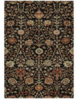 LOOMLAN Rugs Muse Black Washable Indoor-Outdoor Rug