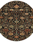 LOOMLAN Rugs Muse Black Washable Indoor-Outdoor Rug