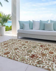 LOOMLAN Rugs Muse Ivory Washable Indoor-Outdoor Rug